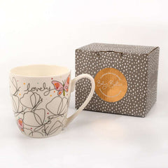"lovely butterfly" Tulip Mug