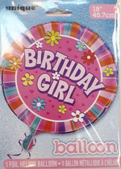 "Birthday Girl" Helium Foil Balloon - 18"