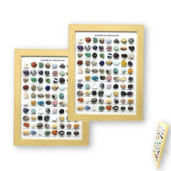 80 Pcs Natural Stones In A Photo Frame