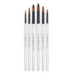 Acrylic Artist Paint Brush Set - 6 Pcs (Rounded)