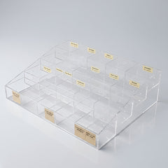 Acrylic Multi-Tier 20-Compartment Organizer Display – Used