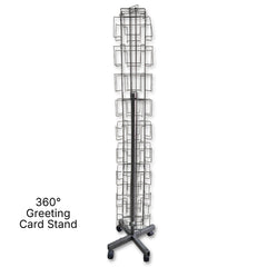 360° Rotating Greeting Card Display Stand – Dark Grey (Pre-Loved)