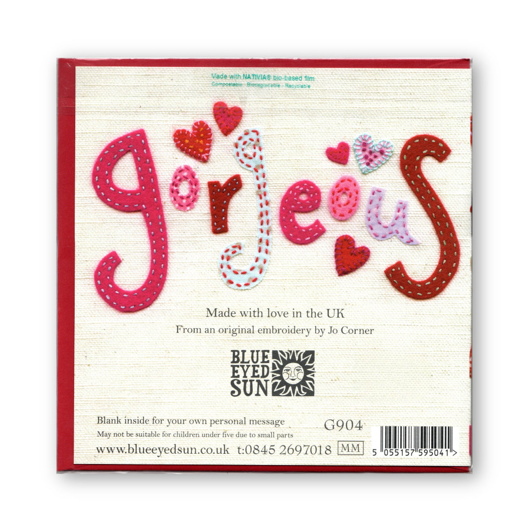 "Heart Gorgeous" Luxury Embossed Valentine's - Card