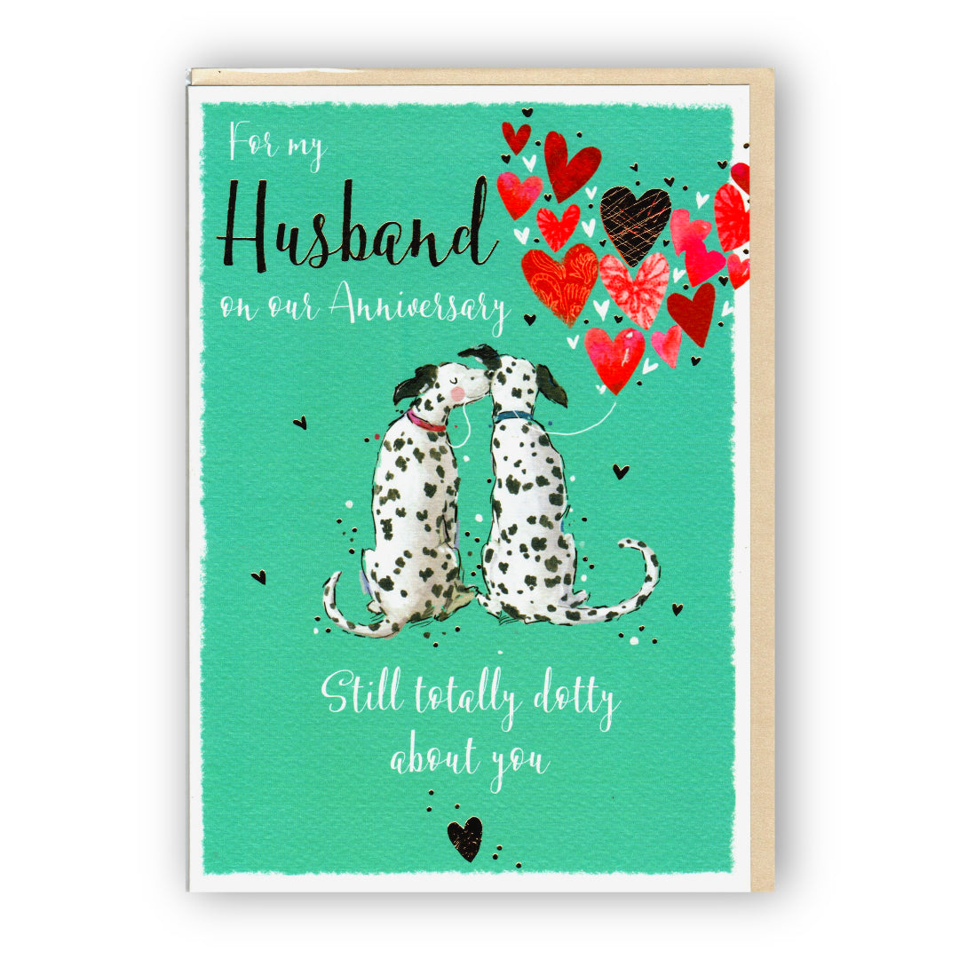 "For My Husband" Luxury Gold Foil Floral - Greeting Card