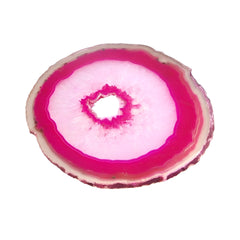 Agate Slice 3-4" - Pink