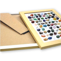 80 Pcs Natural Stones In A Photo Frame