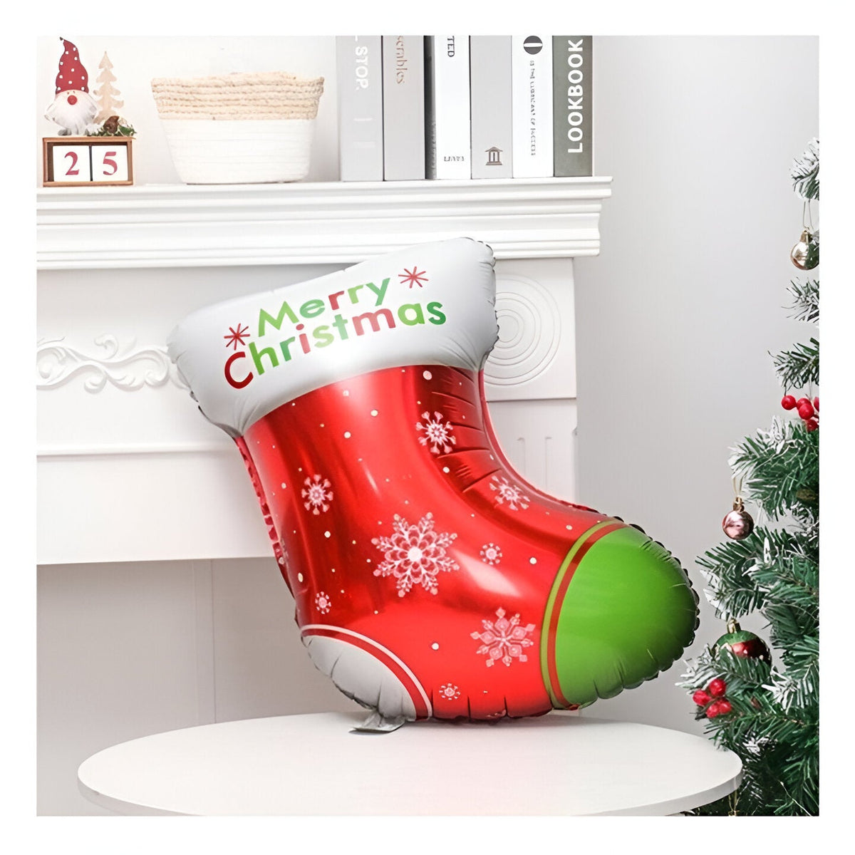 "Merry Christmas" Socks Foil Balloon - 18"