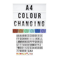 A4 Cinematic Lightbox - Black With Colour Changing