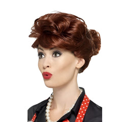 50s Housewife Wig - Auburn (Adult)