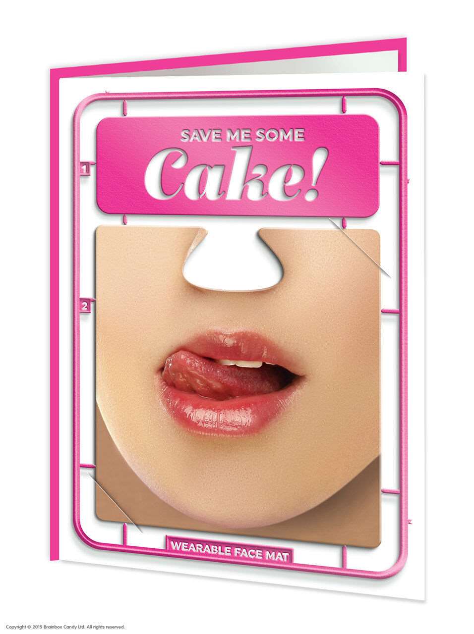 'Save Me Some Cake' Face Mat Card